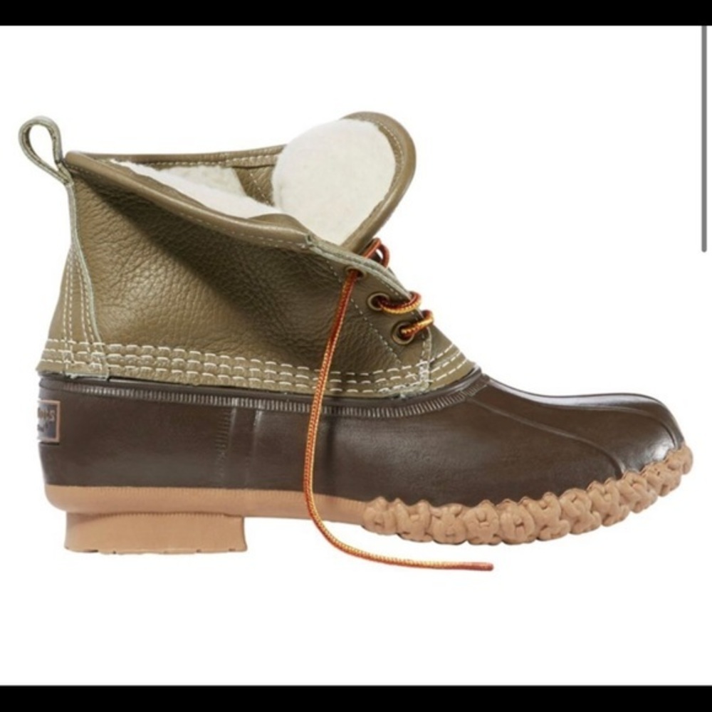 New LL Bean 6” Sherpa Lined PrimaLoft Bean Boot Size 11 M